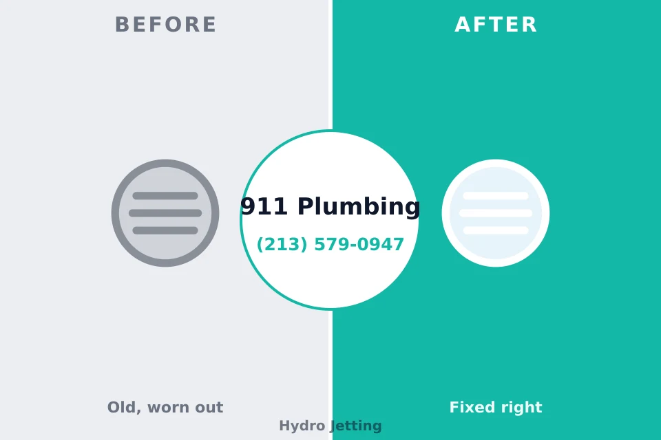 Before and after: plumbing repair Chapel Hill, NC